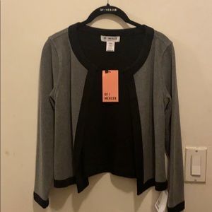 NWT grey and black Of/Mercer cardigan/jacket
